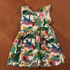 Boden Multicolor Tropical Print Dress
